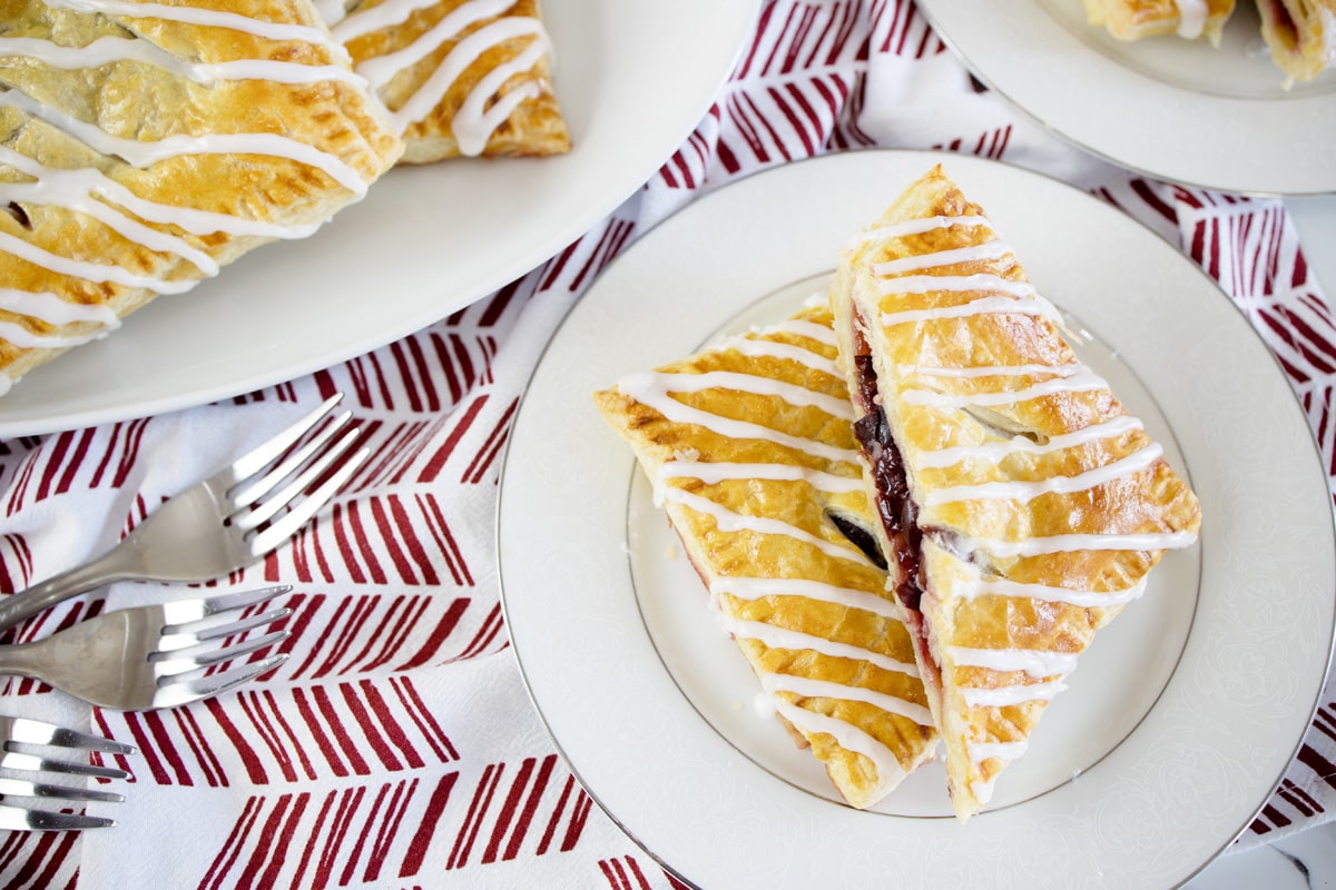 serving cherry hand pies 